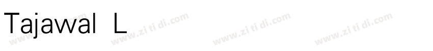 Tajawal Light字体转换